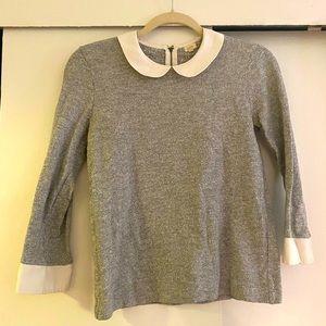 J Crew Peter Pan style top